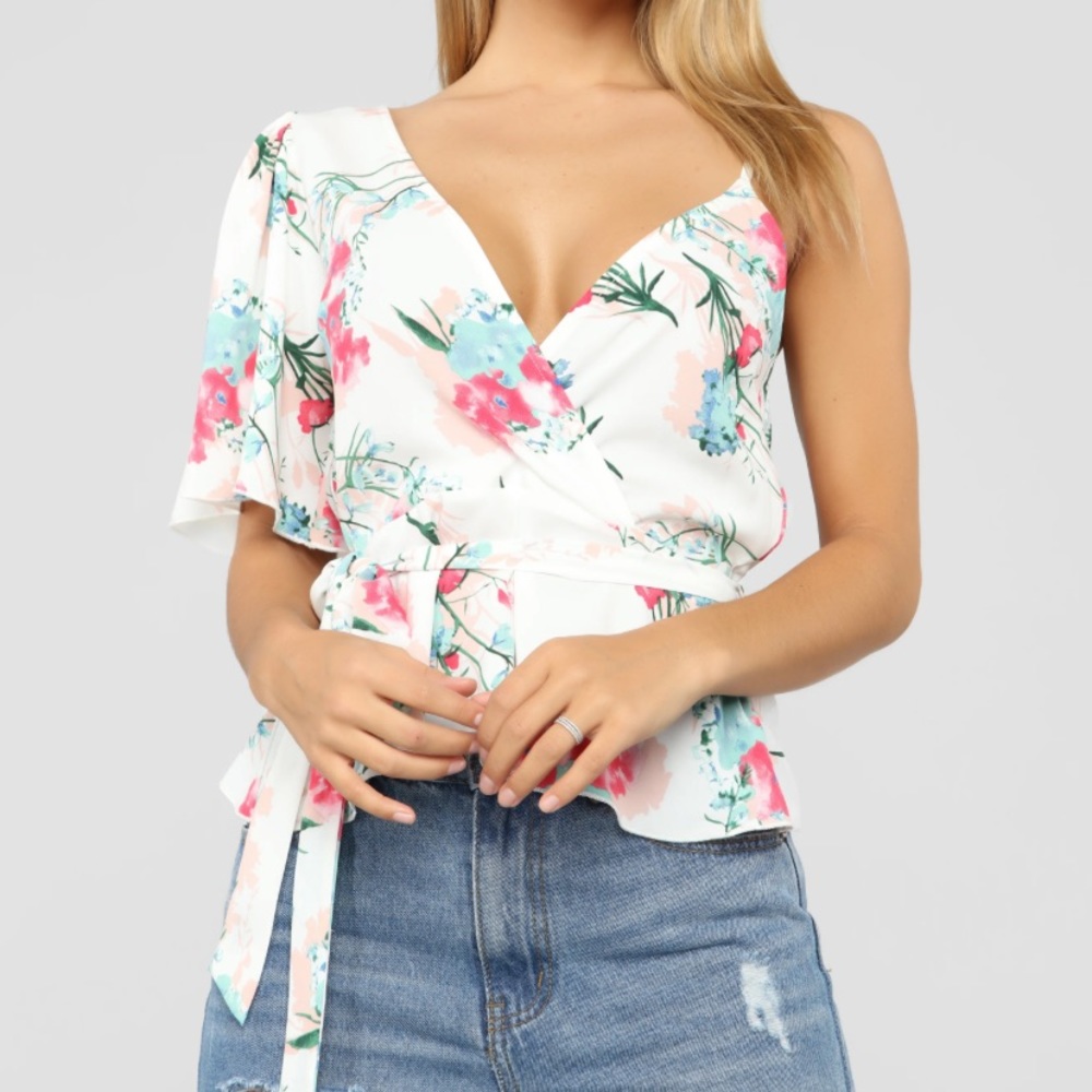 Floral Peplum Top